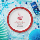 かわいい甘い傘の弓ベビーシャワー ペーパープレート (パーティー)