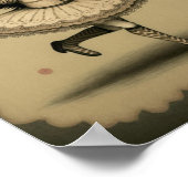 かわいい甘い小さなフラッパーの女の子 ポスター (角)