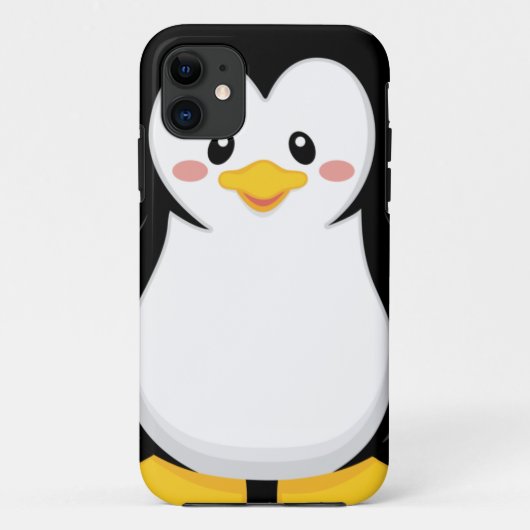 かわいい甘い小さなペンギン漫画 Case-Mate iPhoneケース (裏面)
