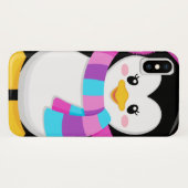 かわいい甘い小さな女の子ペンギンのキャラクター Case-Mate iPhoneケース (裏面(横))