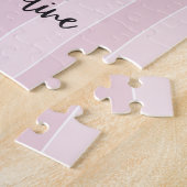 かわいい甘い愛らしいマンガビー私のバレンタインデー ジグソーパズル (側面)