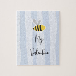 かわいい甘い愛らしいマンガビー私のバレンタインデー ジグソーパズル