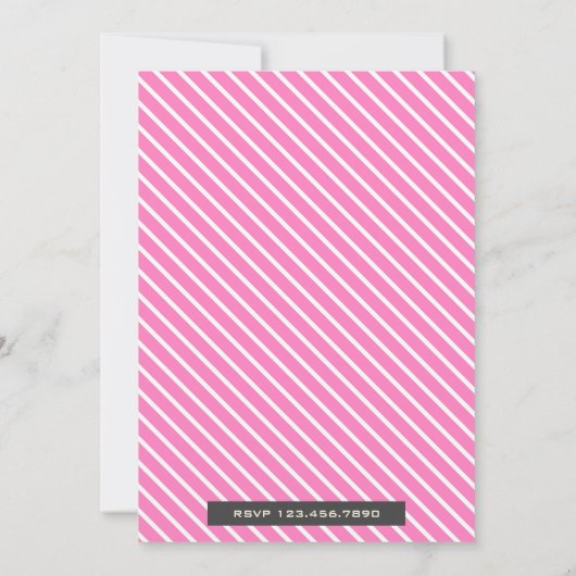 かわいい甘い愛らしいユニコーン赤ちゃんシャワー招待状 招待状 (裏面)