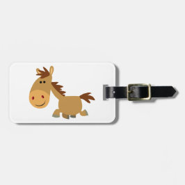 かわいい甘い漫画の馬のラゲッジタグ ラゲッジタグ