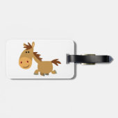 かわいい甘い漫画の馬のラゲッジタグ ラゲッジタグ (裏面横)