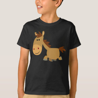 かわいい甘い漫画の馬の子供たちTシャツ Tシャツ