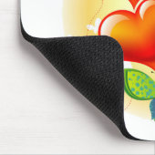 かわいい甘い色の夏の愛の友情 マウスパッド (コーナー)