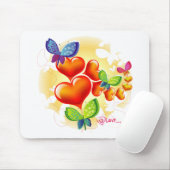 かわいい甘い色の夏の愛の友情 マウスパッド (マウス)