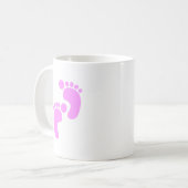 かわいい甘い足音おかしいシャツ コーヒーマグカップ (正面左)