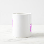 かわいい甘い足音おかしいシャツ コーヒーマグカップ (中央)
