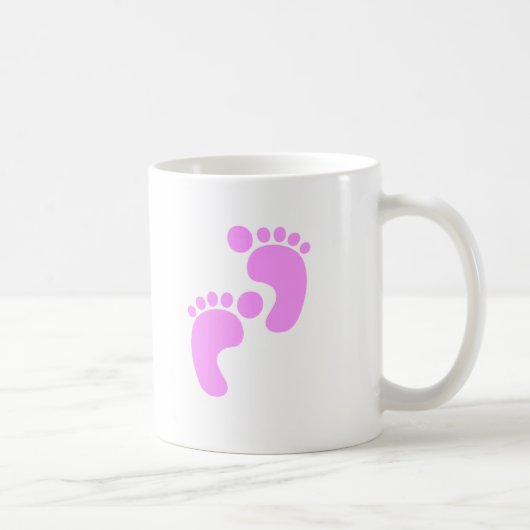 かわいい甘い足音おかしいシャツ コーヒーマグカップ (右)