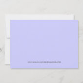 かわいい甘い2日ケーキと風船 招待状 (裏面)