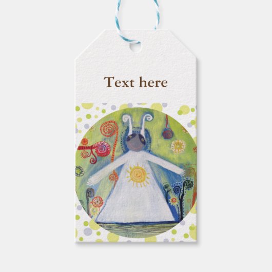 かわいい生き物キッズカスタムギフトラベル ギフトタグ (正面)