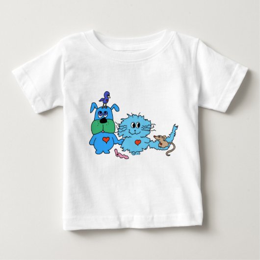 かわいい生き物Tシャツ ベビーTシャツ (正面)