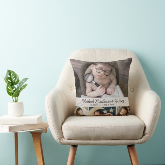 かわいい生まれたばかりのベビーフォト誕生の詳細 クッション (椅子)