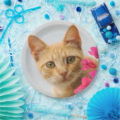 かわいい生姜の子猫が見守るハッピーパーティー ペーパープレート (パーティー)