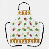 かわいい生姜パンクッキー母さんクリスマス  エプロン (正面)
