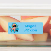 かわいい生意気なベビータコの漫画パーソナライズされた ラベル (貼付)