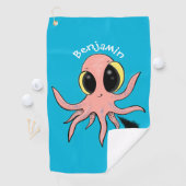 かわいい生意気なベビータコ漫画 ゴルフタオル (インサイチュ)