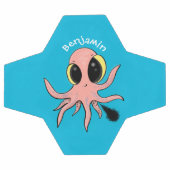 かわいい生意気なベビータコ漫画 サッカーボール (フラット)