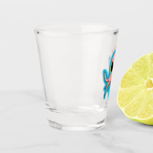 かわいい生意気なベビータコ漫画 ショットグラス (左)