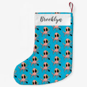 かわいい生意気なベビータコ漫画 スモールクリスマスストッキング (裏面)