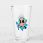 かわいい生意気なベビータコ漫画 タンブラーグラス (裏面)