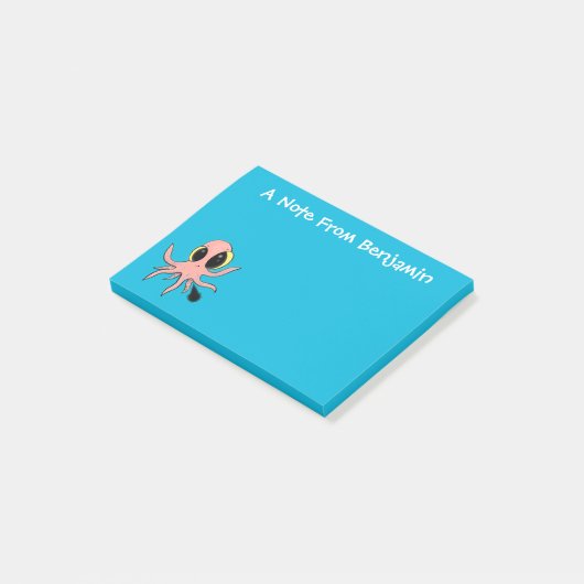 かわいい生意気なベビータコ漫画 ポストイット (アングル)