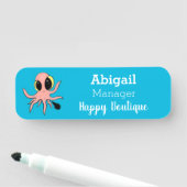 かわいい生意気なベビータコ漫画 名札 (インサイチュ)