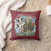 かわいい生活より良い農家の牛の農家 クッション (ブランケット)