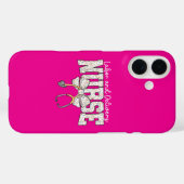 かわいい産科・婦人科看護師の聴診器コケティ Case-Mate iPhoneケース (裏面 (横))