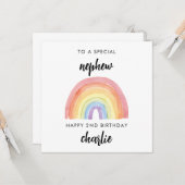 かわいい甥の誕生日カード2枚目 カード (正面/裏面インサイチュ)