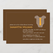 かわいい用品類の男の子のベビーシャワー 招待状 (正面/裏面)