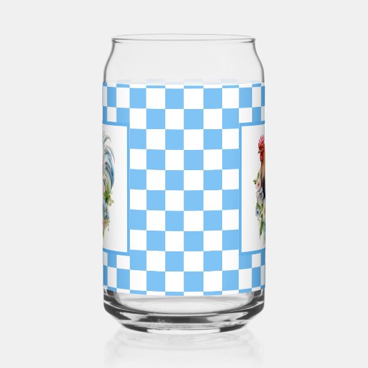 かわいい田舎のチキン好き ガラス缶 (右)