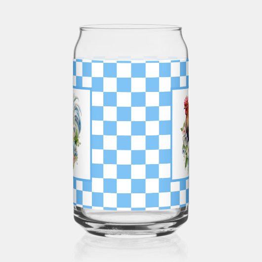 かわいい田舎のチキン好き ガラス缶 (左)