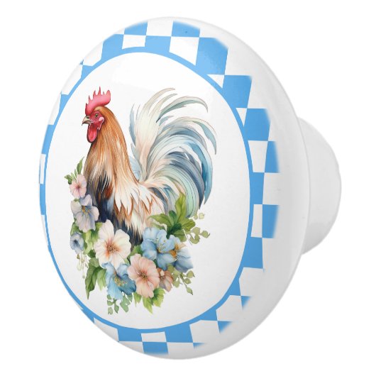 かわいい田舎のチキン好き セラミックノブ (右)