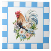 かわいい田舎のチキン好き タイル (正面)