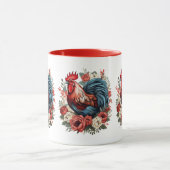 かわいい田舎のチキン好き マグカップ (中央)