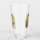 かわいい田舎のチキン愛好家ワードアート タンブラーグラス (左)