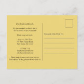 かわいい田舎の家 木 羊 転居しました 案内ポストカード (裏面)