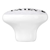 かわいい田舎の牛の農場の新鮮なキッチン セラミックノブ (側面)