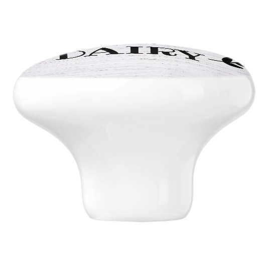 かわいい田舎の牛の農場の新鮮なキッチン セラミックノブ (側面)