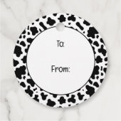 かわいい田舎の牛 フェイバータグ (裏面)