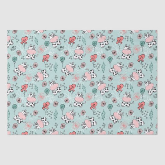 かわいい田舎の牛 薄葉紙 (正面)