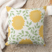 かわいい田舎ひまわり柄 クッション (ブランケット)