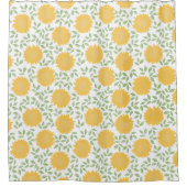 かわいい田舎ひまわり柄 シャワーカーテン (正面)