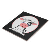 かわいい田舎牛の好きなセラミックタイル タイル (側面)