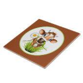 かわいい田舎牛の好きなセラミックタイル タイル (側面)