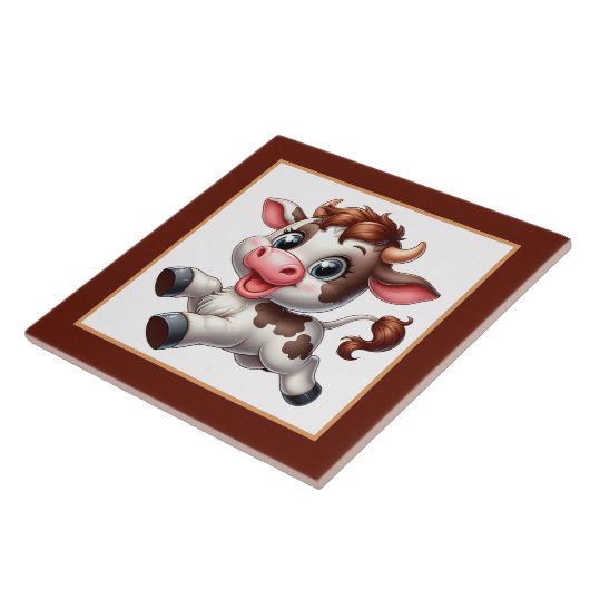 かわいい田舎牛の恋人 タイル (側面)