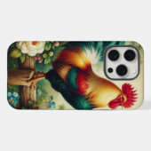 かわいい田舎風/ヴィンテージ風の雄鶏 iPhoneケース (裏面横)